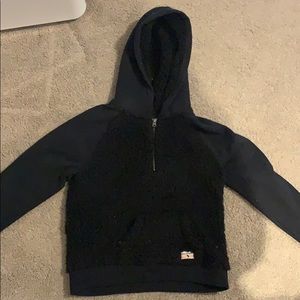 Girls Abercrombie black fleece sweatshirt